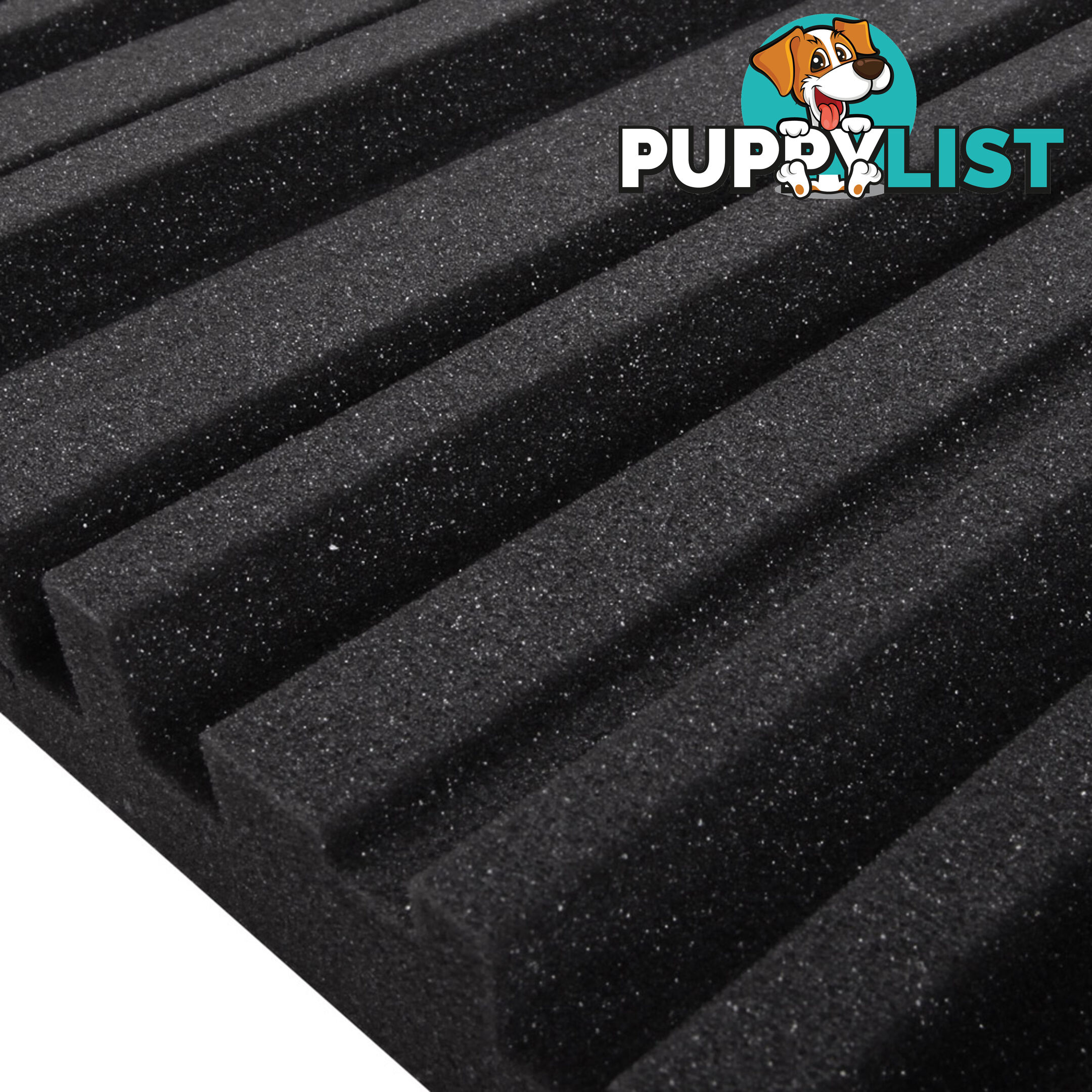 Set of 10 Studio Acoustic Foam Black