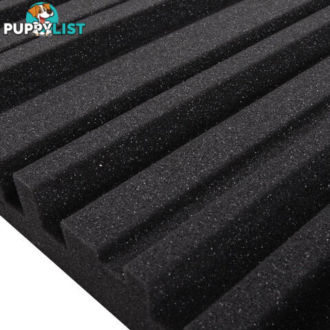 Set of 10 Studio Acoustic Foam Black