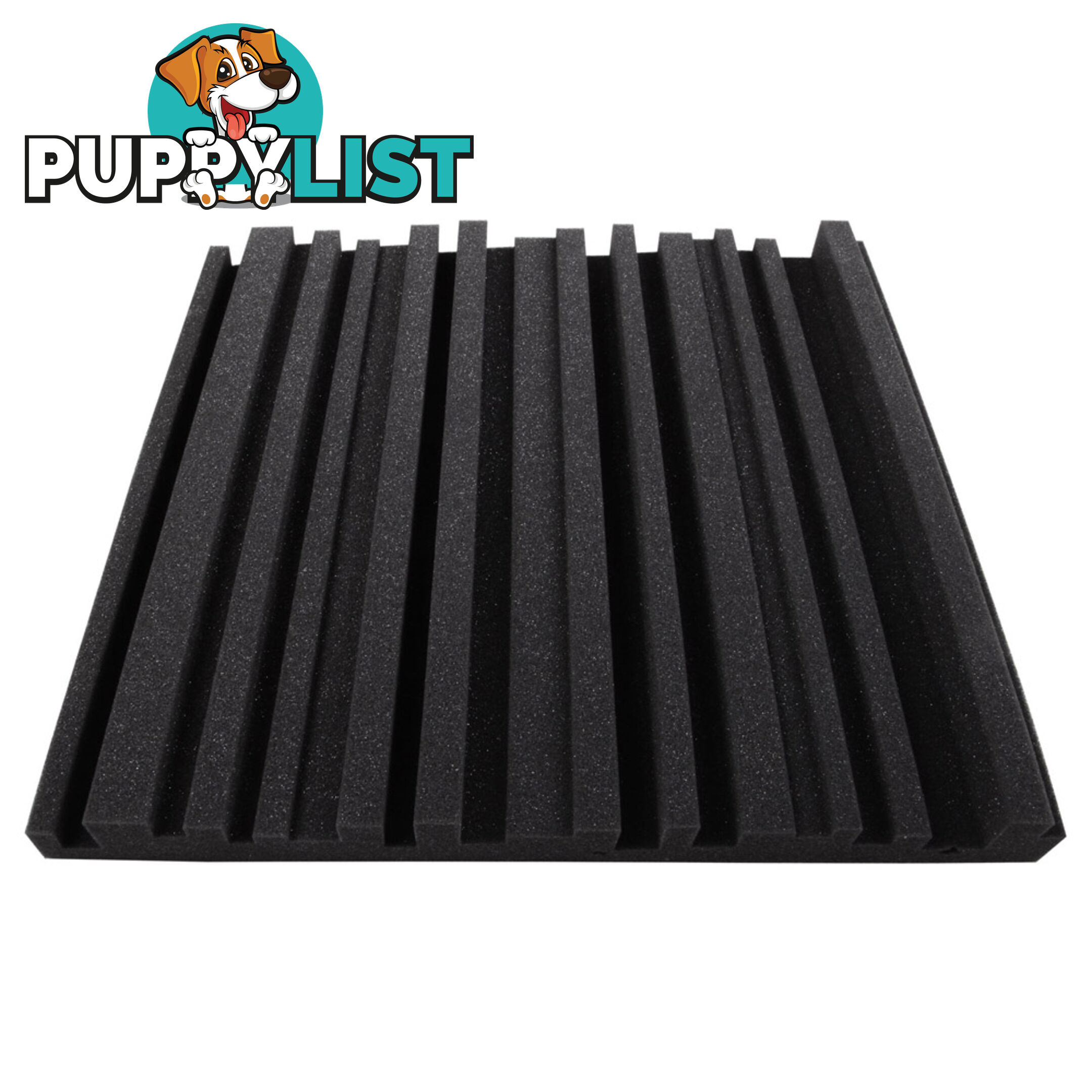 Set of 10 Studio Acoustic Foam Black