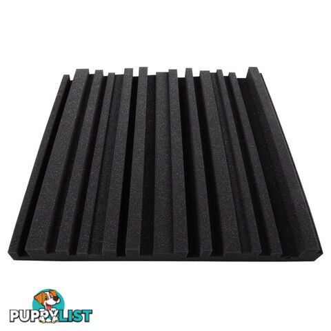 Set of 10 Studio Acoustic Foam Black