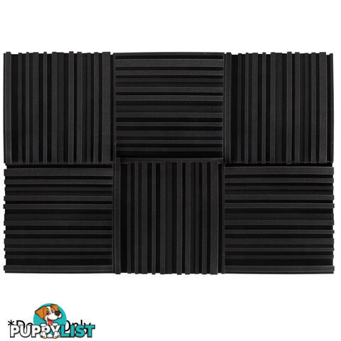 Set of 10 Studio Acoustic Foam Black