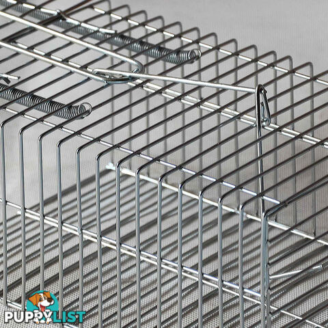 Set of 4 Humane Animal Trap Cage 23 x 15 x 10cm Silver