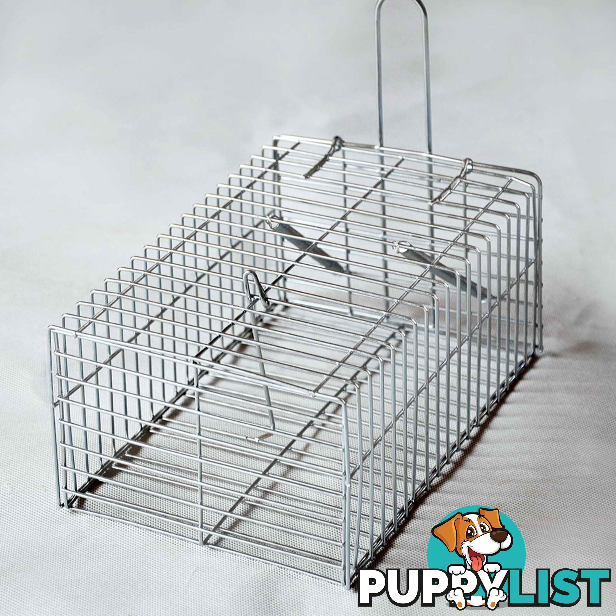 Set of 4 Humane Animal Trap Cage 23 x 15 x 10cm Silver