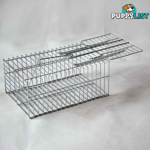 Set of 4 Humane Animal Trap Cage 23 x 15 x 10cm Silver