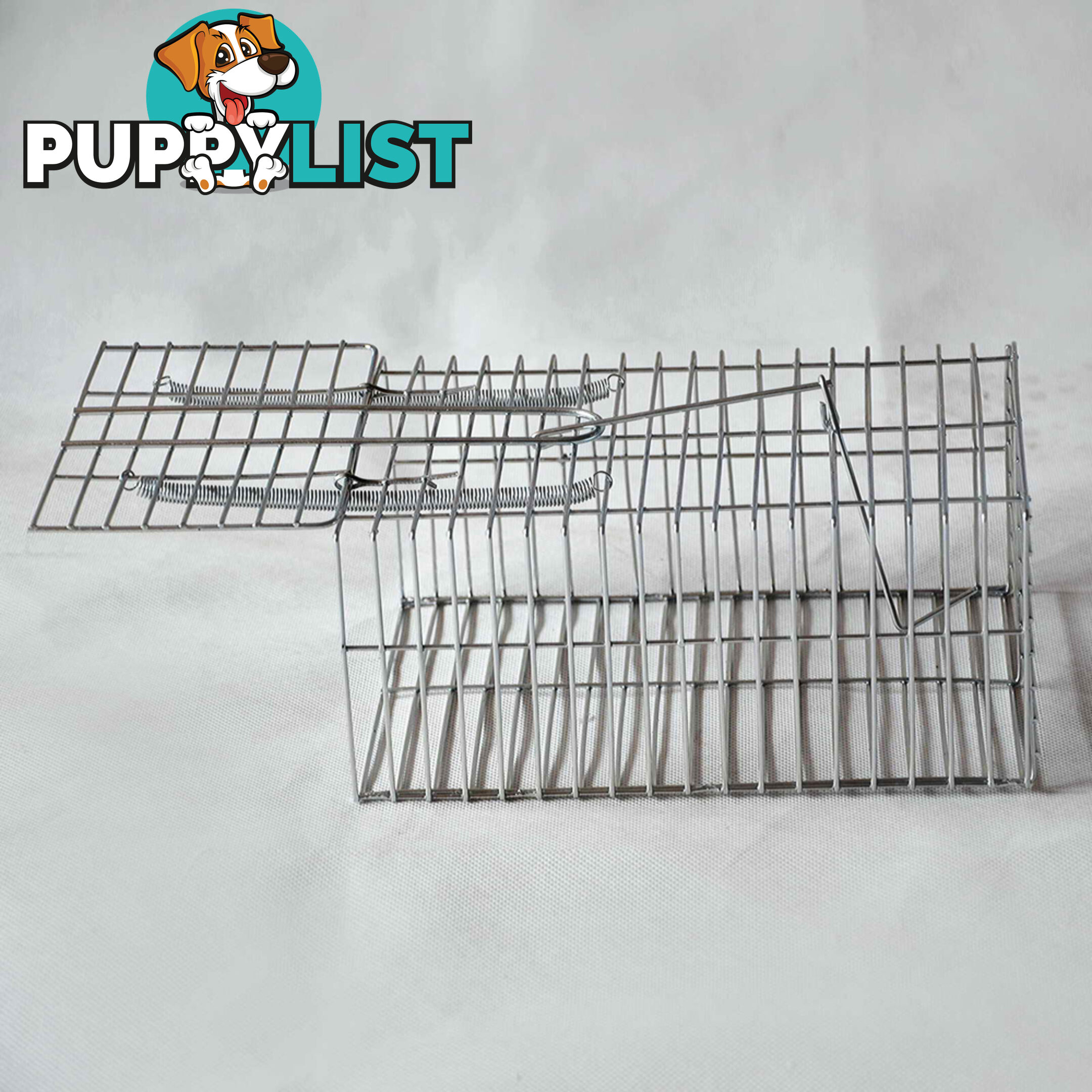 Set of 4 Humane Animal Trap Cage 23 x 15 x 10cm Silver