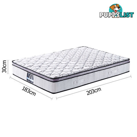 Cool Gel Memory Foam Euro Top Pocket Spring Mattress King