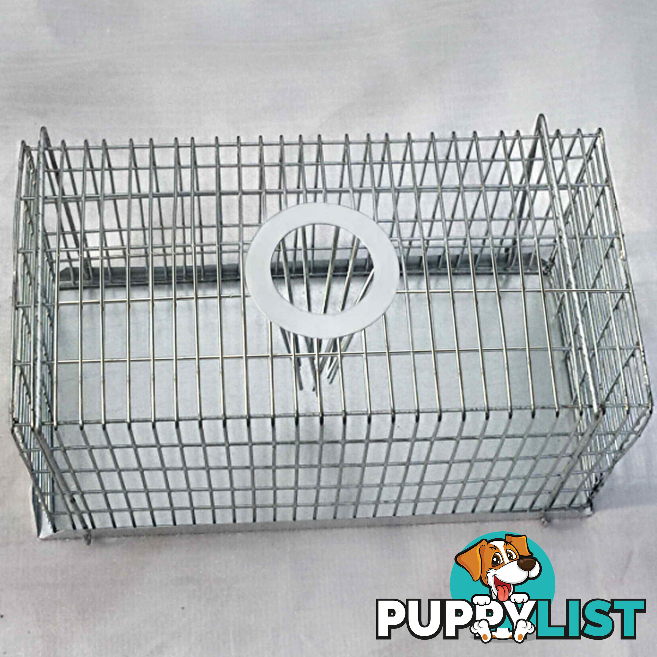 Set of 4 Humane Animal Trap Cage 21 x 13 x 9cm Silver