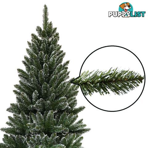 Snowy Christmas Tree 210cm Green