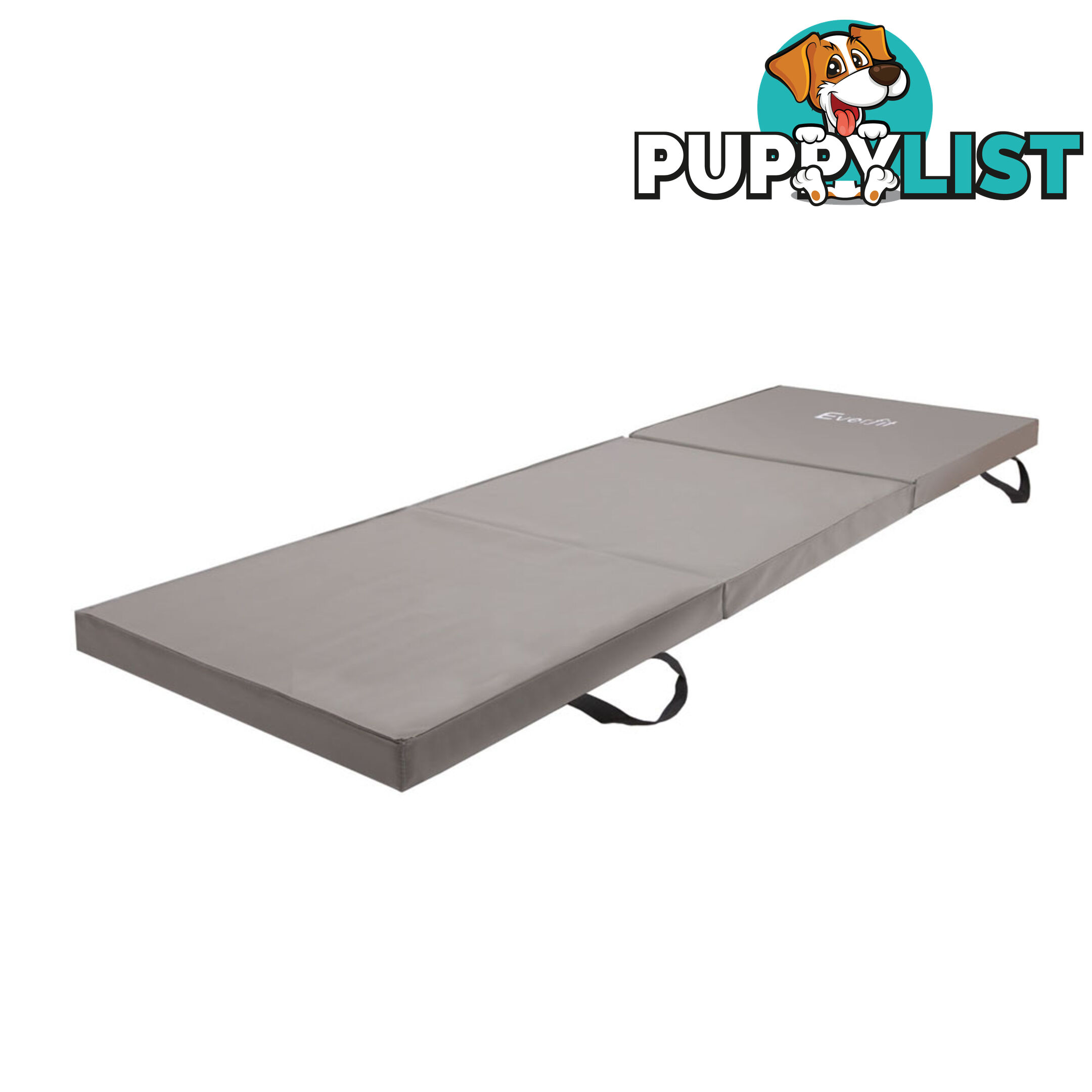 Trifold Exercise Mat Floor Grey