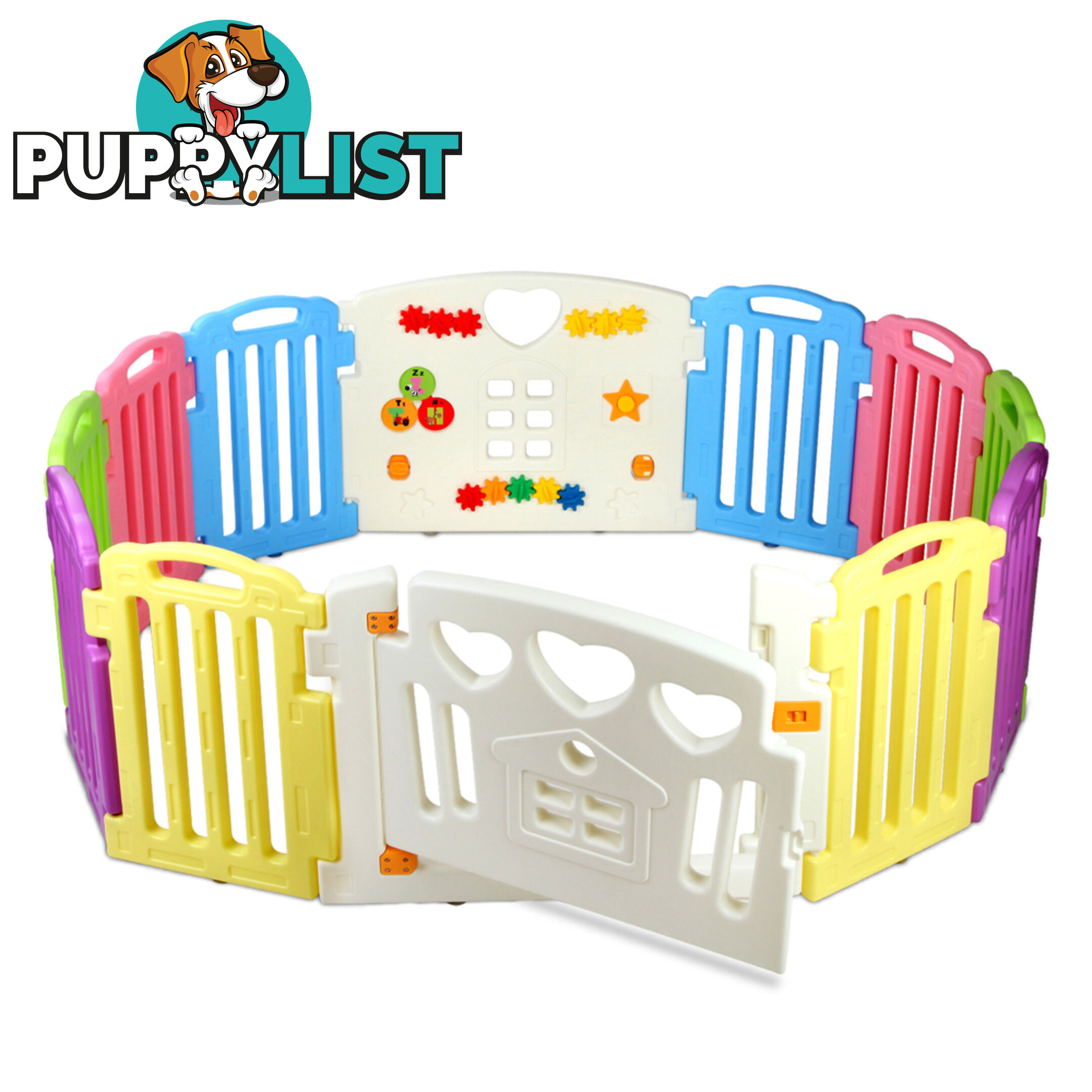 12 Panels Interactive Baby Playpen