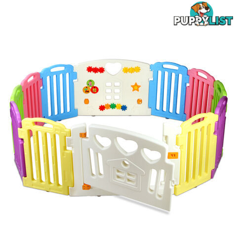 12 Panels Interactive Baby Playpen