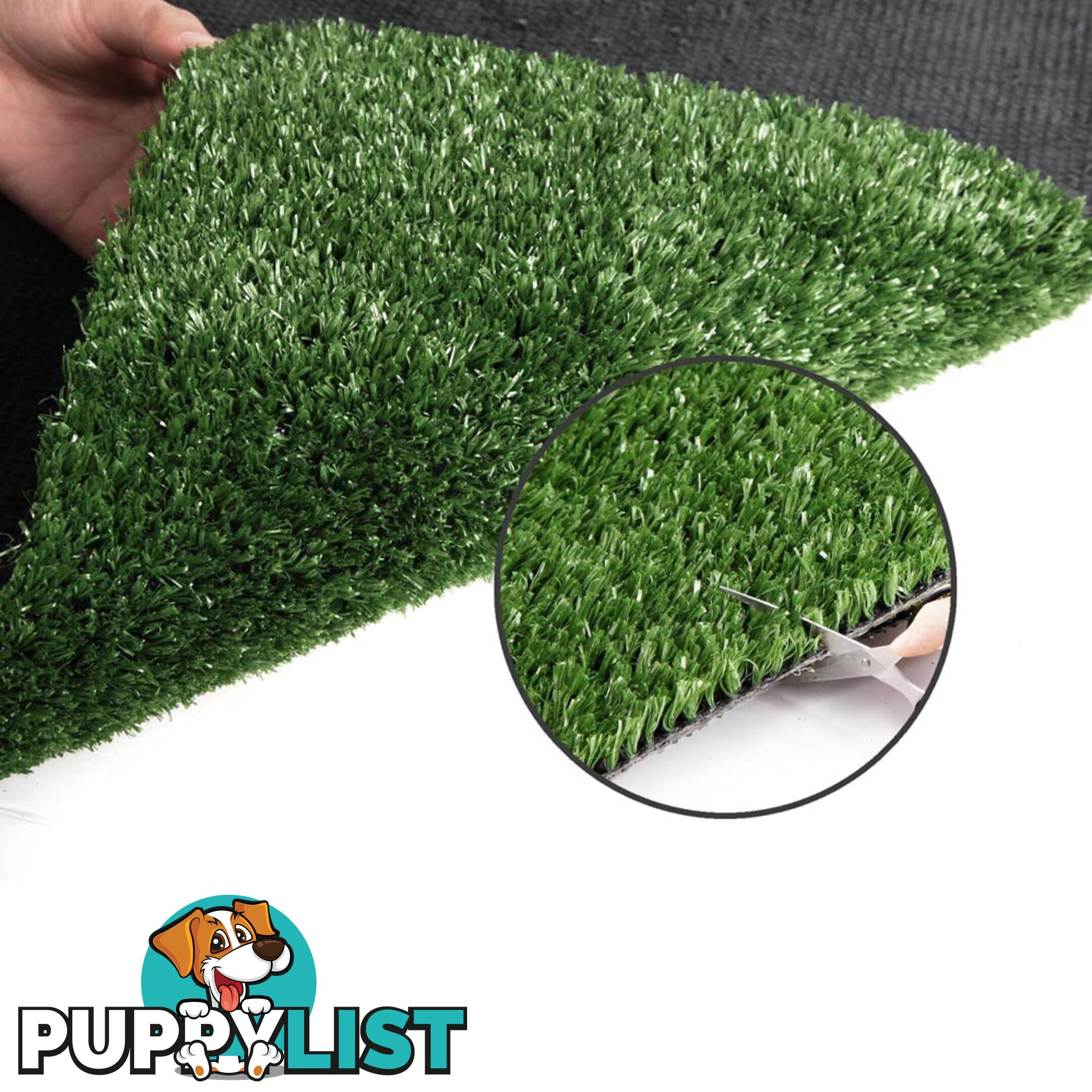 Artificial Grass 20 SQM Polypropylene Lawn Flooring 15mm Olive