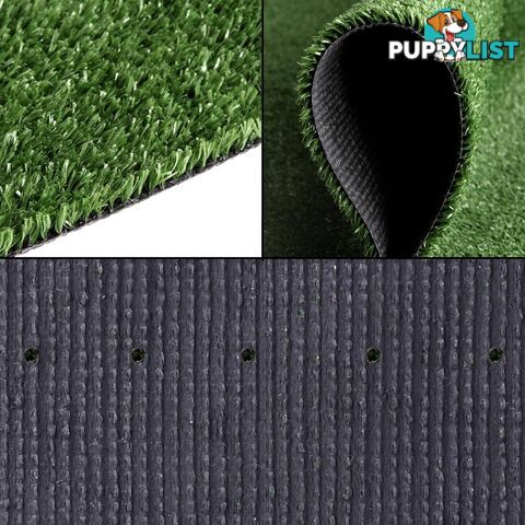 Artificial Grass 20 SQM Polypropylene Lawn Flooring 15mm Olive