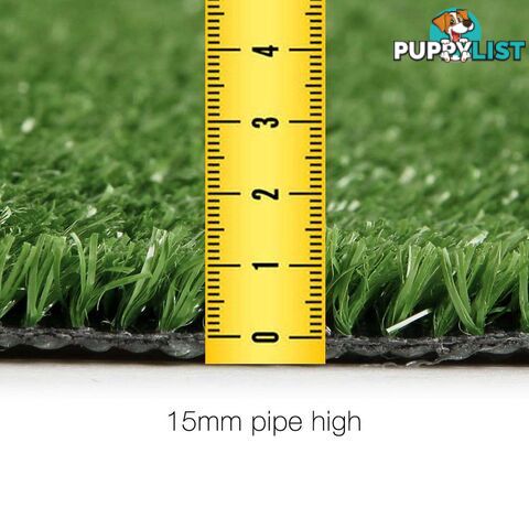 Artificial Grass 20 SQM Polypropylene Lawn Flooring 15mm Olive