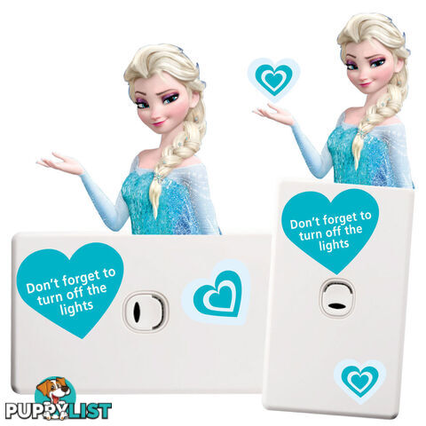 Frozen Elsa Light Switch Wall Sticker - Totally Movable