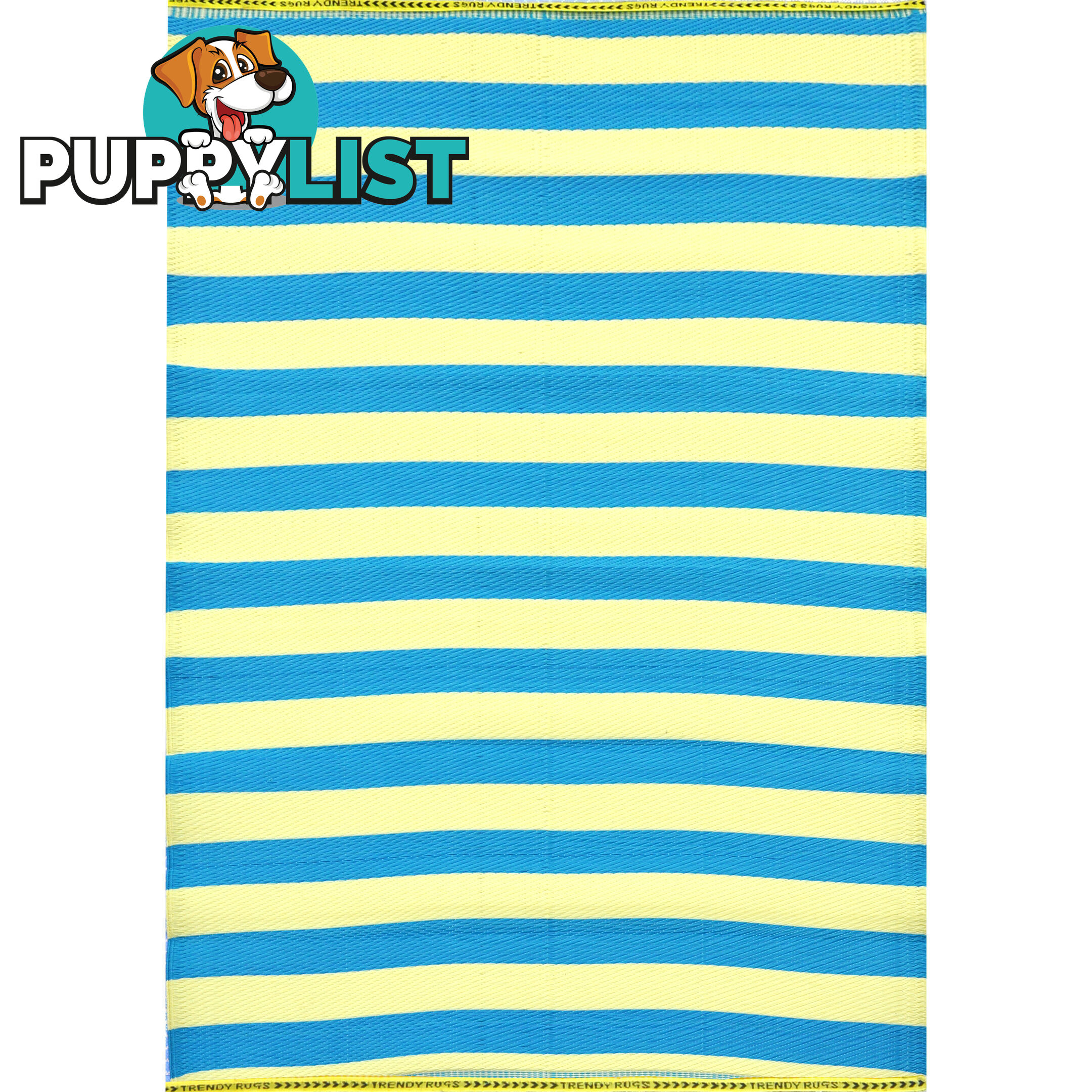 STRIPES Rug Blue & Cream 150x240cm