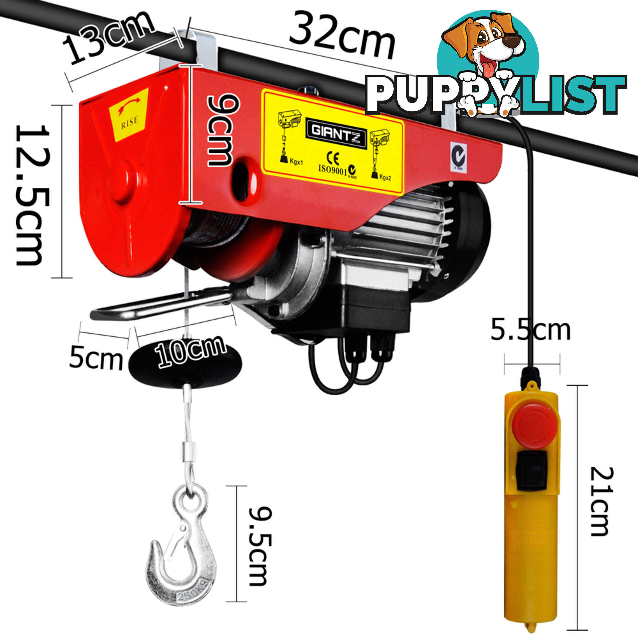 125/250kg 510 W Electric Hoist Winch