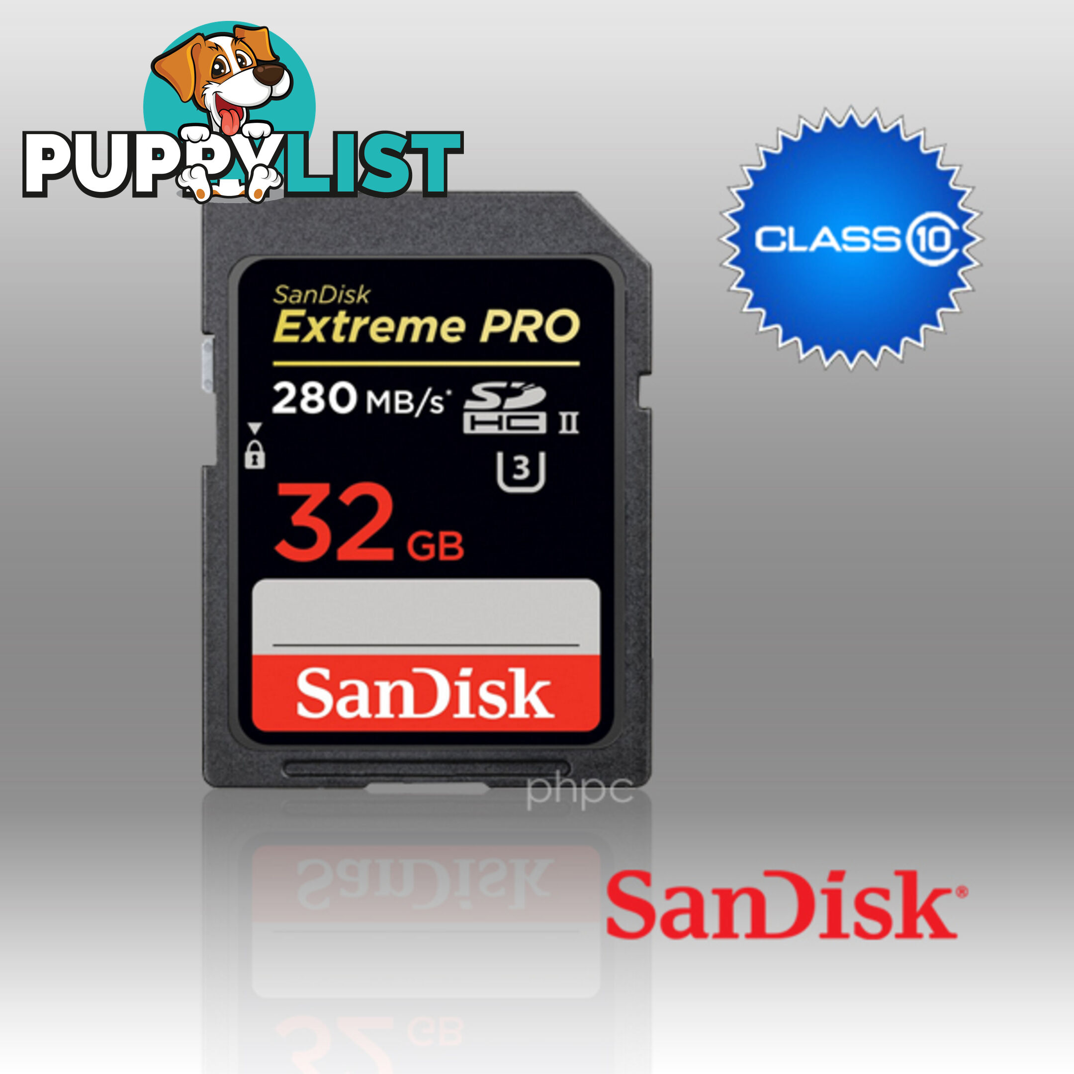 SanDisk 32GB Extreme Pro SD (SDHC) Card UHS-II 280MB/s