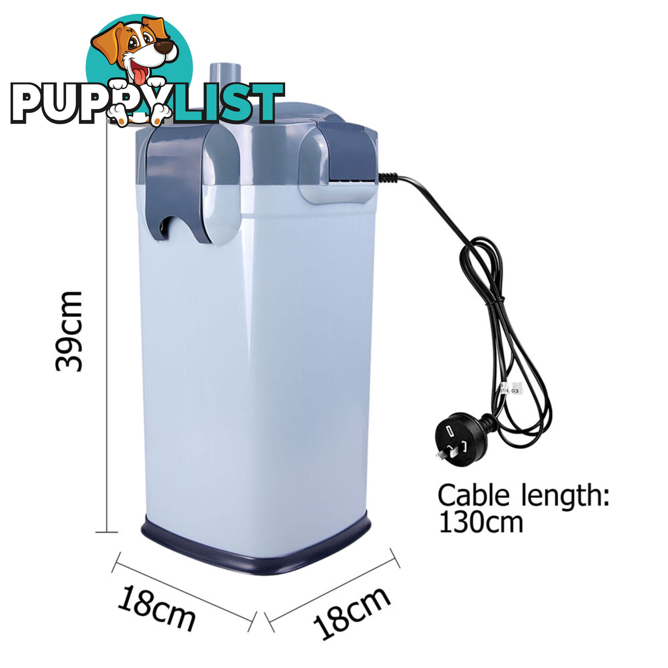 1200LPH Aquarium Fish Tank External Canister Filter