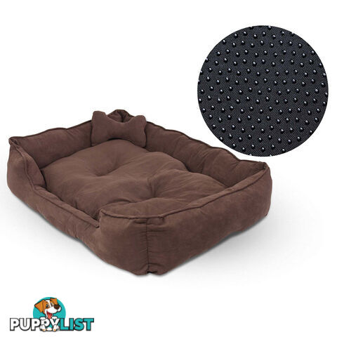 Faux Suede Washable Dog Bed - Medium