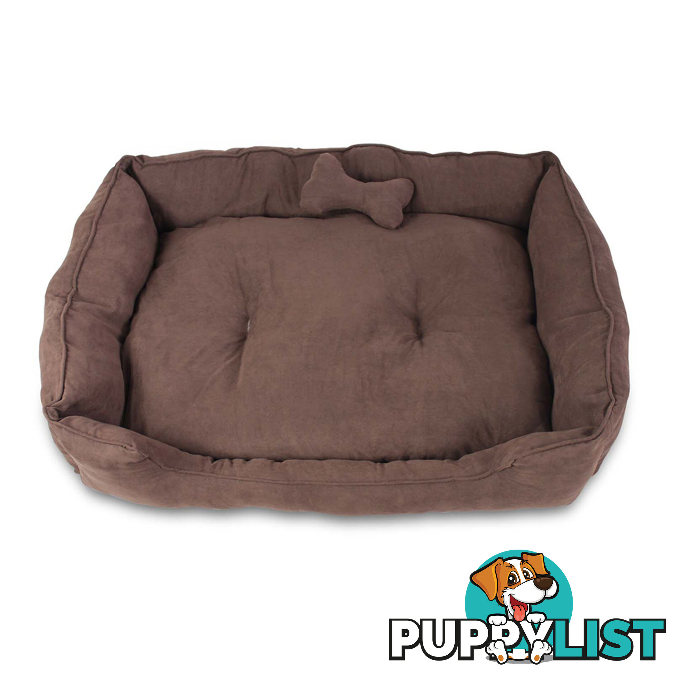 Faux Suede Washable Dog Bed - Medium