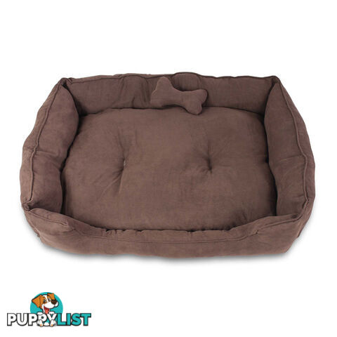 Faux Suede Washable Dog Bed - Medium