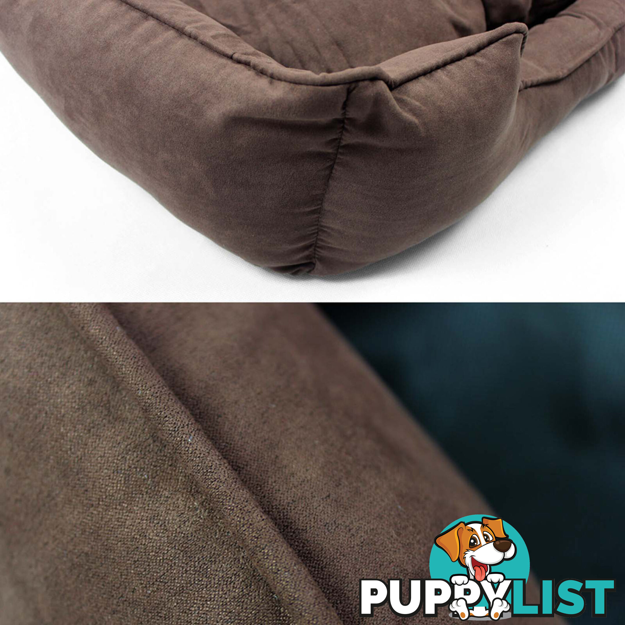 Faux Suede Washable Dog Bed - Medium