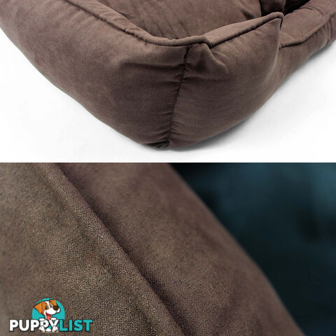 Faux Suede Washable Dog Bed - Medium