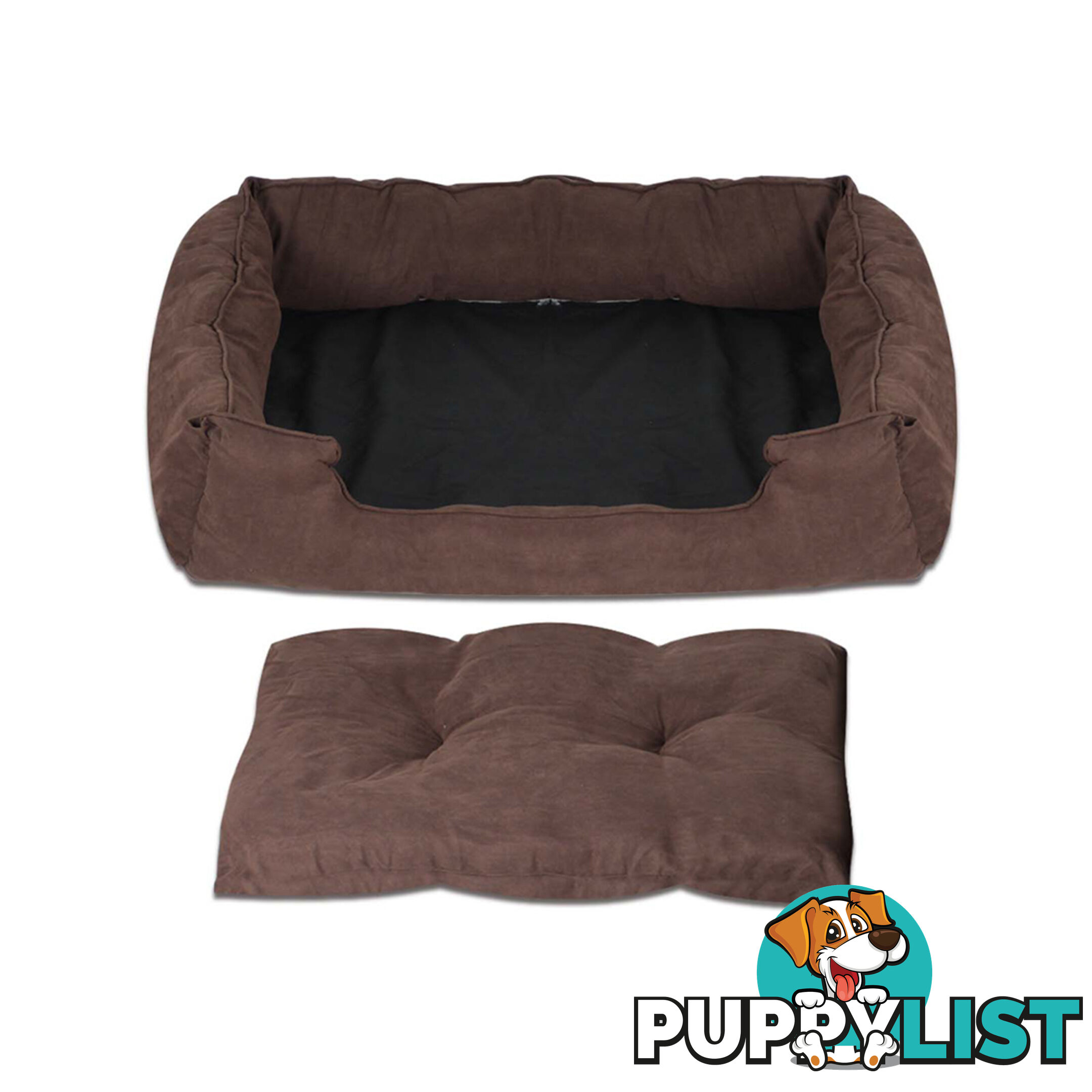 Faux Suede Washable Dog Bed - Medium