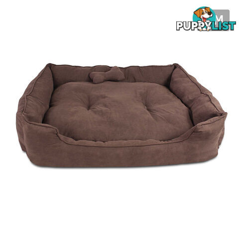 Faux Suede Washable Dog Bed - Medium