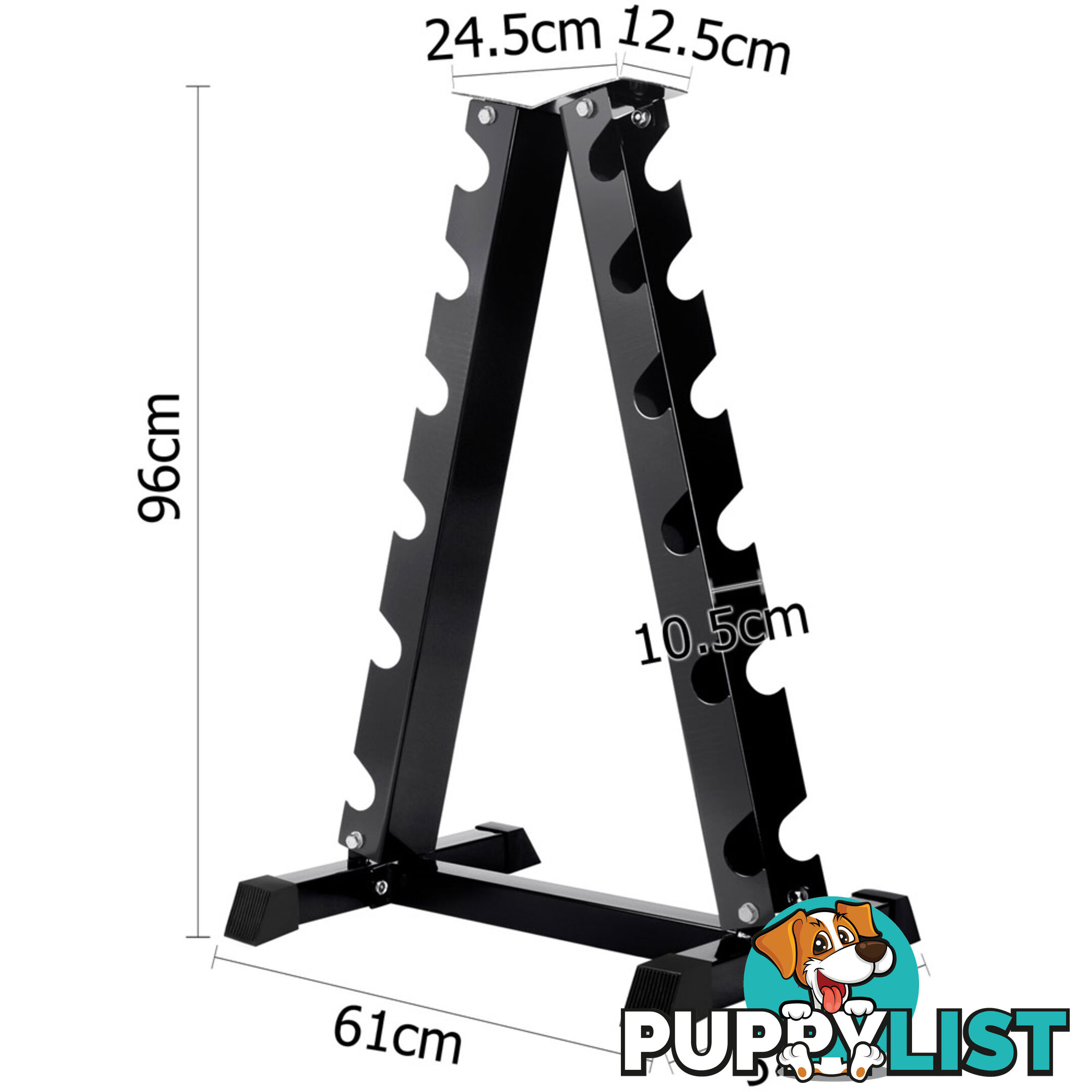 Vertical Dumbbell Storage Rack 6 Pairs