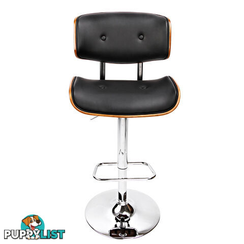 Sleek Wooden Barstool