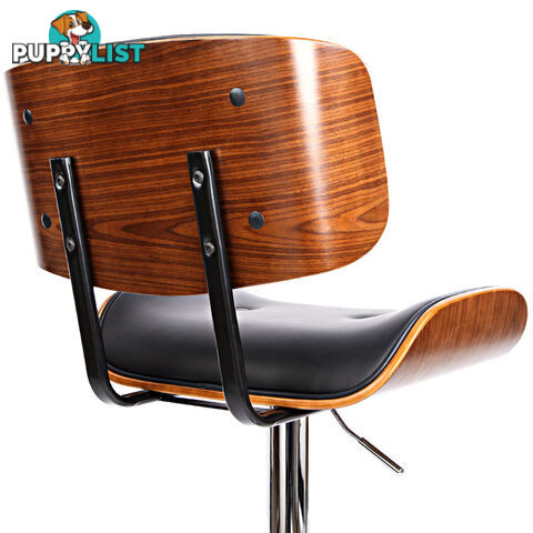 Sleek Wooden Barstool