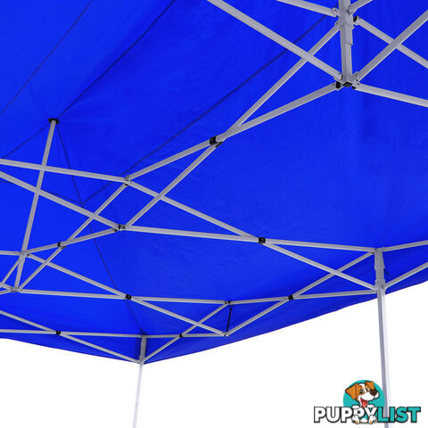 3m x 6m Folding Outdoor Gazebo Marquee Blue