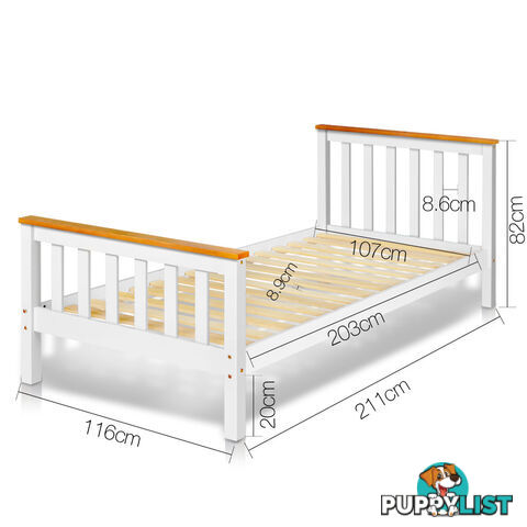 Pine Wood King Single Bed Frame