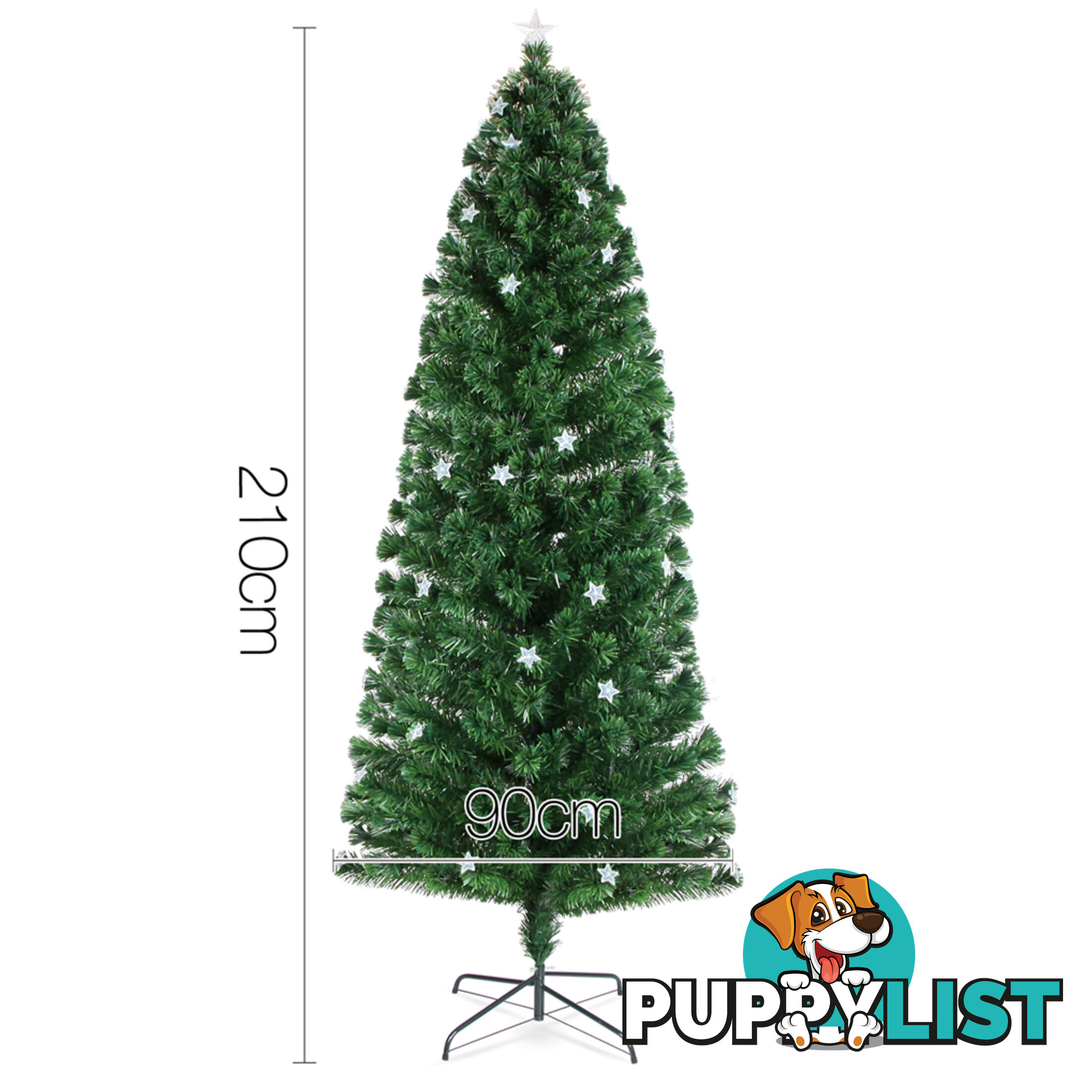 LED Christmas Tree 210CM Green