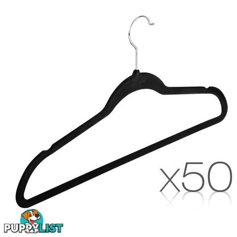 Set of 50 Velvet Coat Hangers