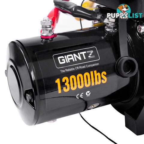 12V 13000 LBS Wireless Steel Cable Electric Winch