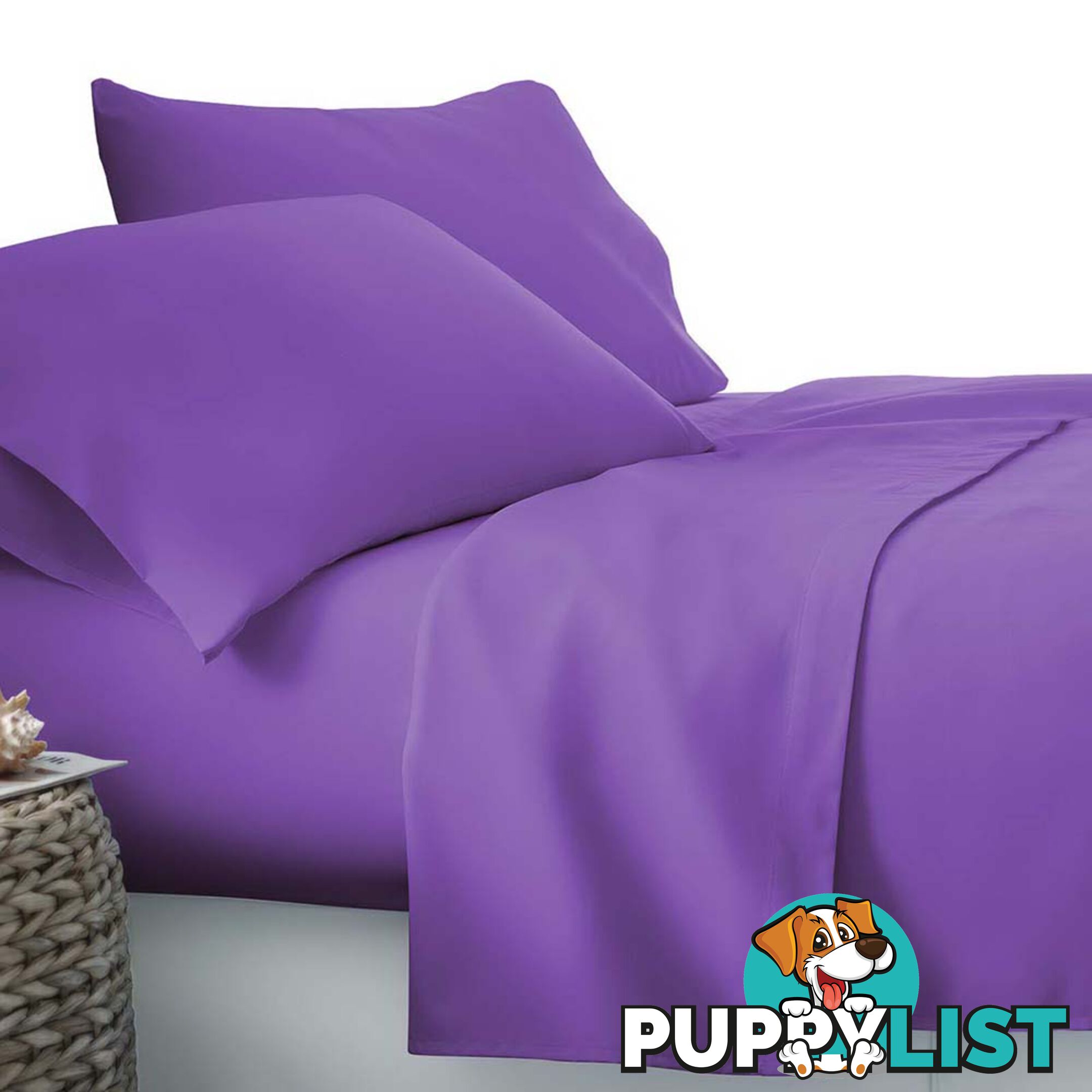 3 Piece Microfibre Sheet Set King Single _ÑÐ Purple