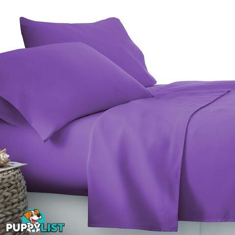 3 Piece Microfibre Sheet Set King Single _ÑÐ Purple