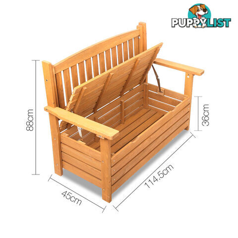 Wooden Outdoor Storage Bench