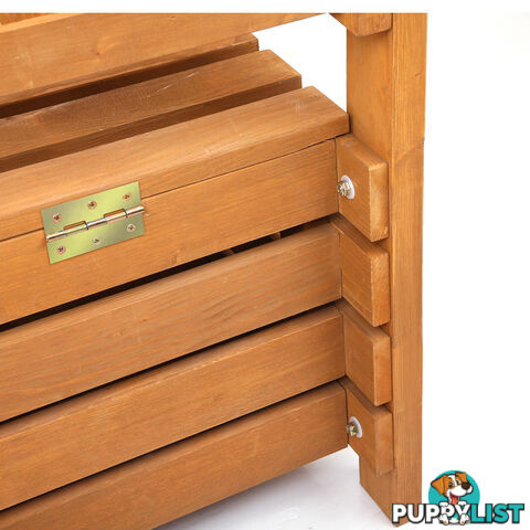 Wooden Outdoor Storage Bench