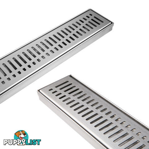 Wave Line Stainless Steel Shower Grate Drain Floor Bathroom 900mm