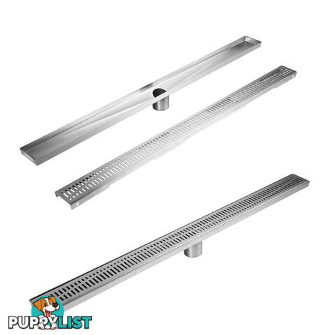 Wave Line Stainless Steel Shower Grate Drain Floor Bathroom 900mm