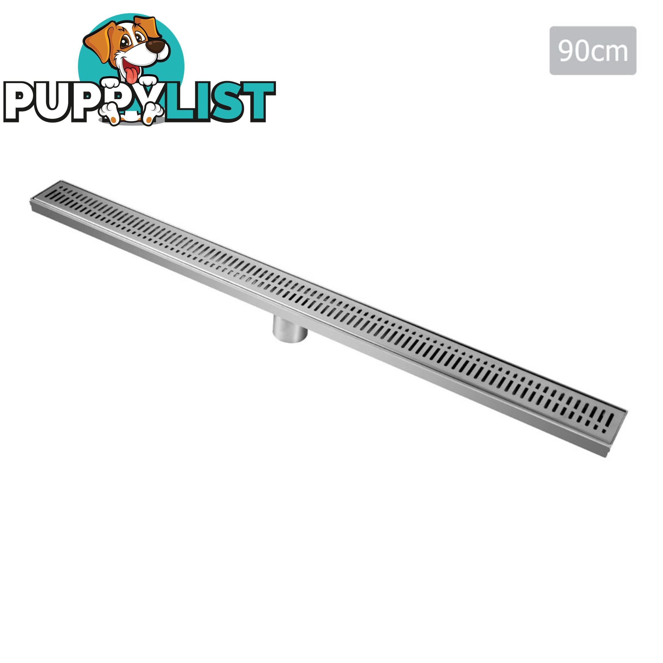 Wave Line Stainless Steel Shower Grate Drain Floor Bathroom 900mm