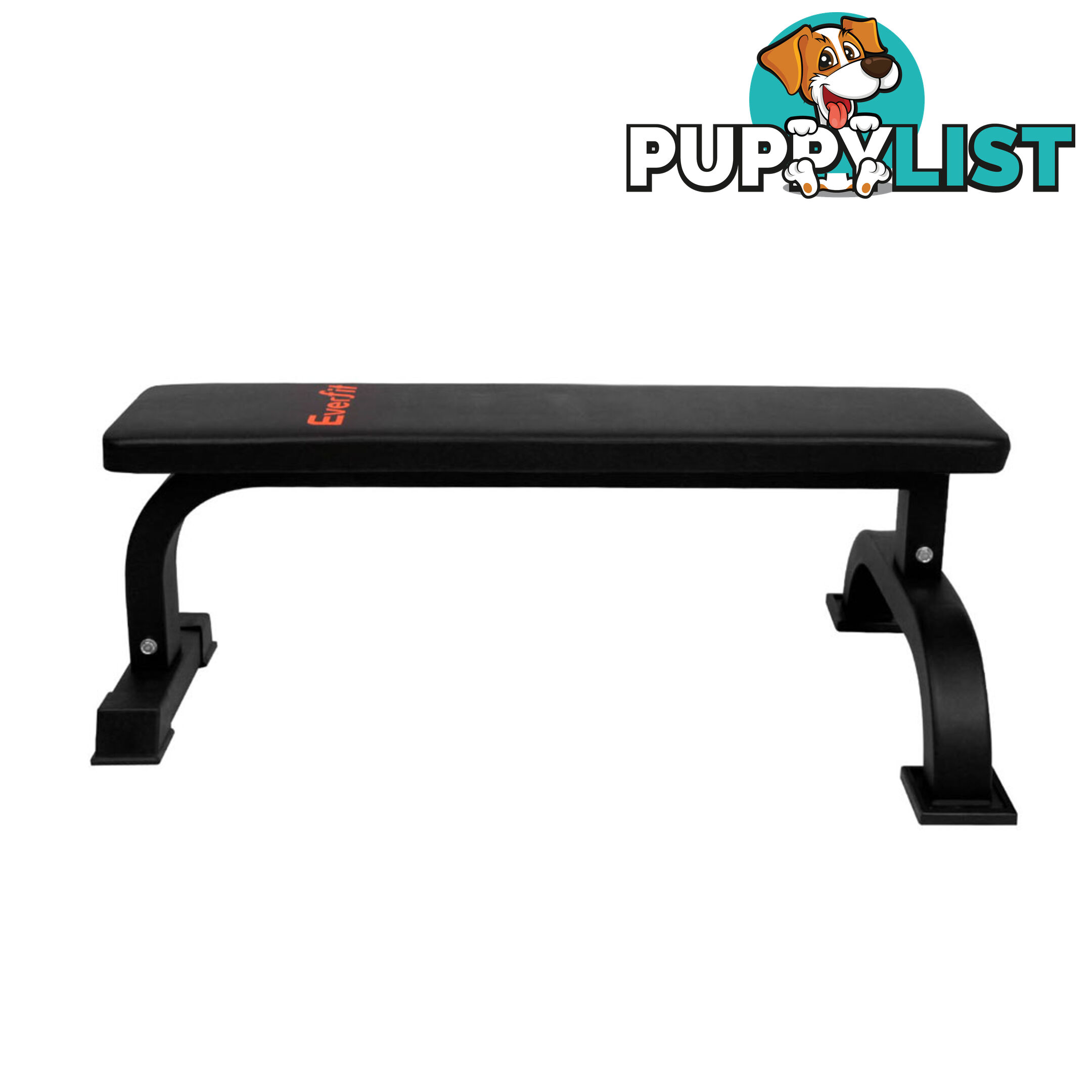 Fitness Flat Weight Bench Black