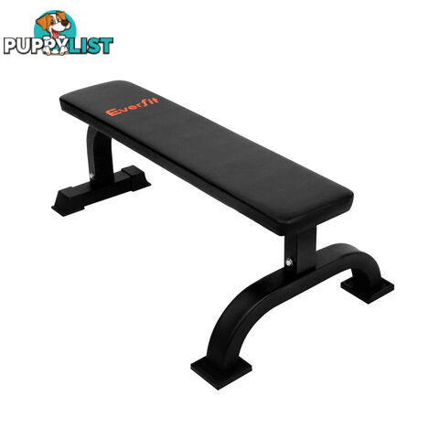 Fitness Flat Weight Bench Black