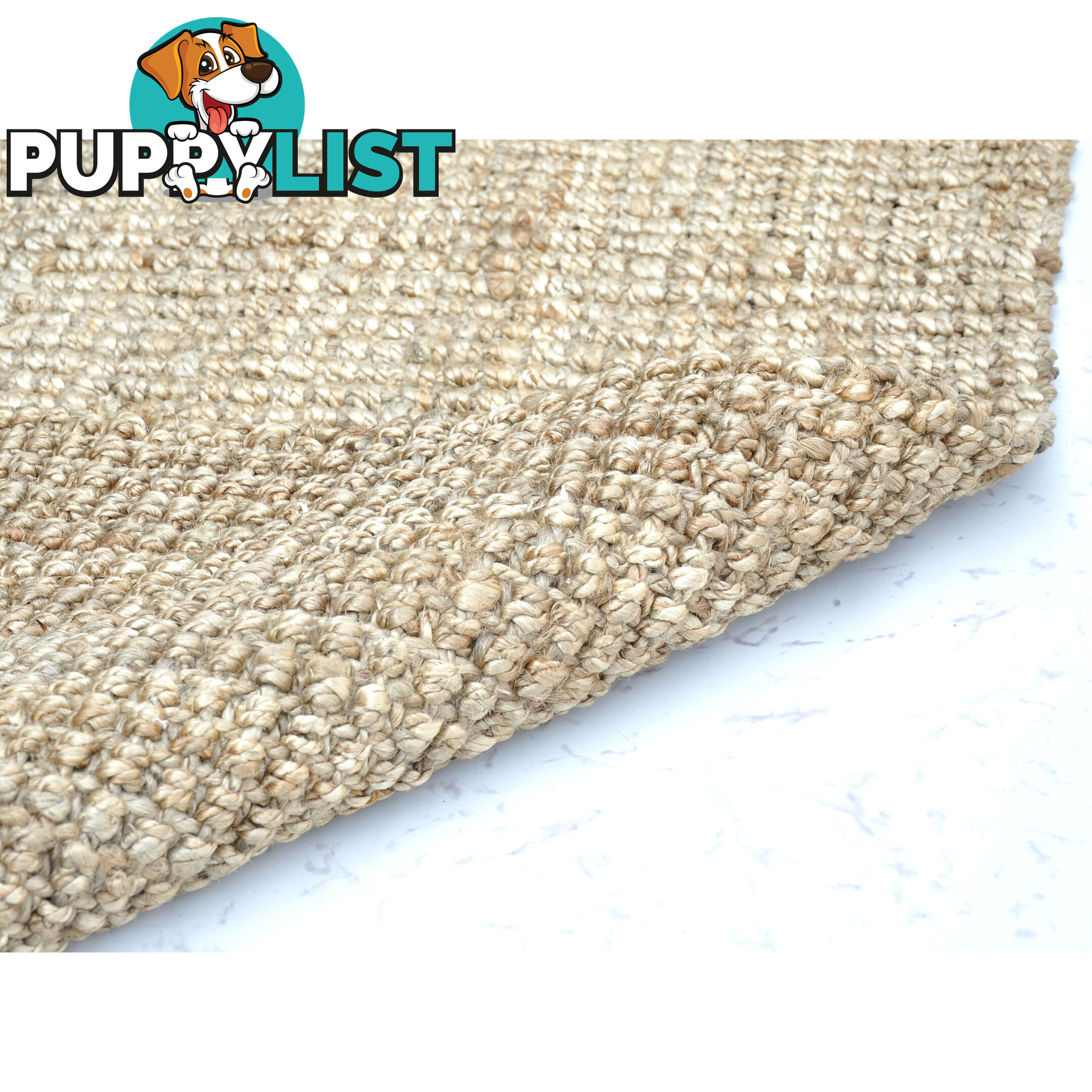 Boculle Thick Jute Rug Natural Jute 190x290cm