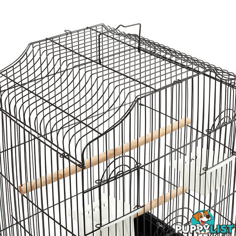 Pet Bird Cage Black Medium - 68CM