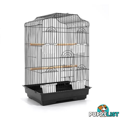 Pet Bird Cage Black Medium - 68CM